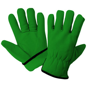 Gants de travail polyvalents en cuir grainé de vachette, respirants, flexibles, résistants à la chaleur et aux étincelles, résistants à l'abrasion, pour le jardinage, la sécurité et la conduite - Product Image 3