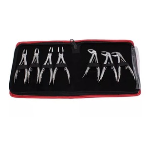 Kit d'instruments chirurgicaux professionnels en acier inoxydable pour l'extraction dentaire manuelle – Forceps et pinces pour 10 dents supérieures et inférieures - Product Image 5
