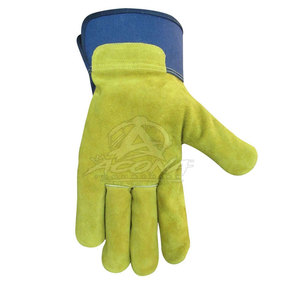 Guantes de Trabajo de Cuero de Alto Rendimiento, Palma Reforzada, Ecológicos, de Secado Rápido, con Detección de Pinchazos, Ajuste Seguro, Movimiento Flexible, para Exteriores - Product Image 3