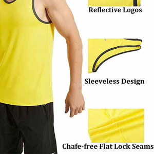 Summer New Men's High Neck Tank Top Plus Size Thermal <b>Stringer</b> OEM Service Cheap Price Breathable High Knit Tank Top - Product Image 5