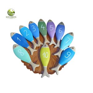 Handmade Ash Wood Fish <b>Wall</b> Decor Polished Modern Hanging Ornament Customized Finish Home Beach Resort Gift Store Boho - Product Image 6
