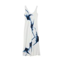 Robe midi à imprimé vintage pour femmes, robe à manches bouffantes