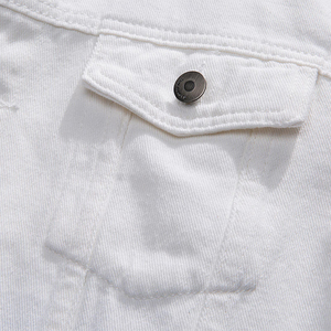 Men Regular Fit Denim Jacket Vintage Washed Cotton Jean Jacket Casual Fashion Waterproof Windproof Eco-Friendly ODM Factory - Product Image 3