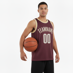 Camiseta de Baloncesto Transpirable para Hombre, Estampada por Sublimación, 100% Poliéster, para Verano, con Absorción de Humedad y Secado Rápido - Product Image 6