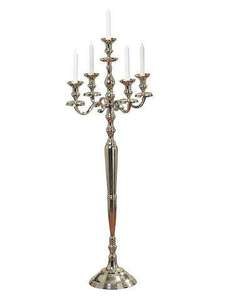 Candelabre en or rose le plus vendu, porte-bougie à 5 bras pour décoration de mariage, centre de table de Noël, candelabre fait main - Product Image 4