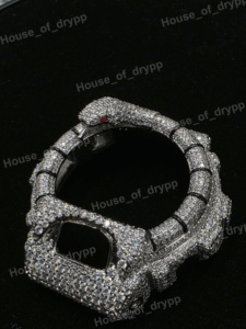 Bisel de Reloj con Incrustaciones de Piedras Moissanite VVS, Diseño de Serpiente, Serie 6900, Reloj Mejorado - Product Image 3