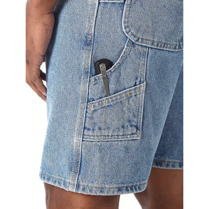 Pantalones Cortos de Mezclilla para Hombre, Estilo Cargo, Desgastados, Ajustados, para Verano - Product Image 4
