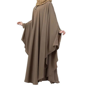 Abayas Kaftan Marron Tendance Populaires en Gros pour Femmes – Robe Longue Respirante, Khimar, Vêtements Islamiques, Jilbab, Abaya à Fermeture Éclair, Hijab - Product Image 5