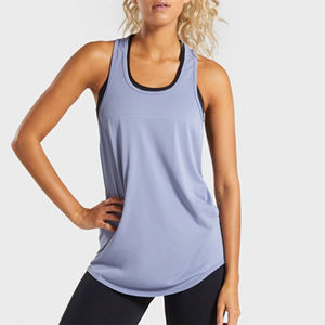 Camiseta sin mangas reversible de punto elástico para mujer, personalizada al por mayor, de ajuste regular, ecológica, ligera y transpirable para verano - Product Image 1