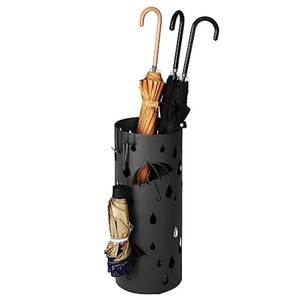 Porte-parapluie en métal avec plateau d'égouttage intégré et design ventilé pour un séchage rapide et un rangement propre - Product Image 3