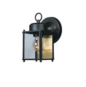 Lanterne murale extérieure, applique murale, luminaire de porche étanche, base E26, boîtier en aluminium avec abat-jour en verre - Product Image 5