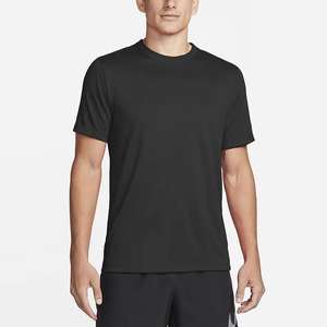 เสื้อยืดแขนสั้นลำลองสำหรับผู้ชาย ผ้าทอเนื้อยืดสูง 220 กรัม ย้อมสีพื้น ดีไซน์โลโก้ด้านหน้า ลายเรียบ - Product Image 1