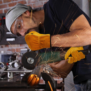 Gants de travail de sécurité pour le jardin, durables, anti-coupure, design personnalisé, gants de protection en cuir fabriqués au Pakistan, sur mesure - Product Image 6