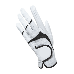 Guantes de golf para zurdos personalizados para hombres y mujeres de alta calidad transpirable cuero genuino Spandex Cabretta Material deportes - Product Image 2