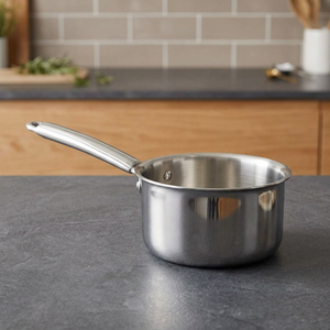 Best Quality 22cm Triply Stainless Steel Saucepan Durable Heavy Duty Cooking <b>Pot</b> with Premium 304 Grade Material for Daily - Product Image 1