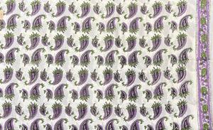 Magnifique tissu en coton 100% imprimé à la main avec des motifs de blocs de bois indiens pour la décoration de la maison, les robes, les sacs, impression personnalisée - Product Image 5