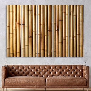 Arte de Pared de Bambú Natural - Decoración de Madera Hecha a Mano |   Venta al por mayor - Product Image 4