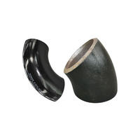 ASTM ASME A234 WPB ANSI.B.16.9 Coude galvanisé à chaud 2 "45 90 degrés 1/2" Coude de raccord de tuyau noir en acier au carbone