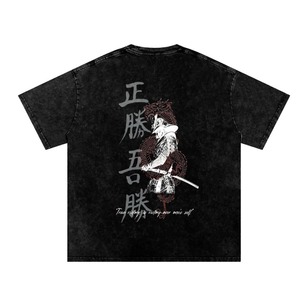 Camiseta Retro OEM 100% Algodón Grueso para Hombre, Talla Grande, Impresión DTG, Logotipo, Lavado Ácido, Estilo Vintage, Personalizada - Product Image 1