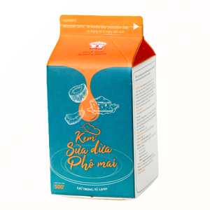 Meilleur fabricant en gros de crème non laitière, crème de dessert au fromage de noix de coco, 500g, pour café et thé au lait, HALAL, service OEM/ODM mondial - Product Image 1