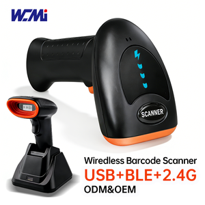 Escáner Inalámbrico Bluetooth de Códigos de Barras 2D y Códigos QR, Lector USB 2.4G con Base, Escáner Portátil para Punto de Venta - Product Image 4