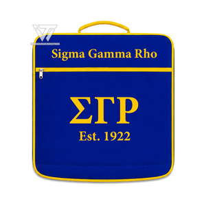 กระเป๋าใส่เสื้อผ้าปักลายสมาคมหญิงกรีก Sigma Gamma Rho แบบพับได้ สำหรับเดินทาง พร้อมช่องซิป - Product Image 2