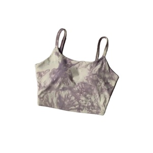 Simple une pièce tasse sous-vêtements de sport femmes haut soutien respirant 100% coton Yoga Fitness costume - Product Image 1