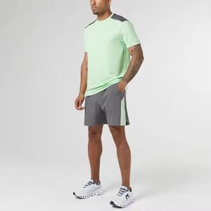 Men's Eco-Friendly Crew Neck Short T-Shirt & Streetwear Shorts Set 100% Cotton Digital Printed Acid Wash Summer Outdoor Use - Product Image 1