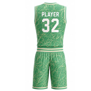 Ensemble de maillots de basket-ball haut de gamme avec technologie de séchage rapide, graphismes d'équipe vibrants et performance durable - Product Image 2