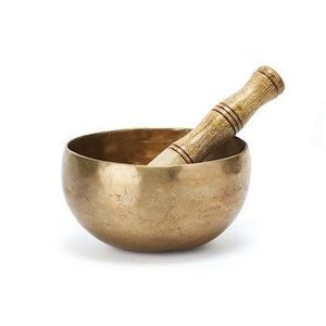 Ensemble de bols chantants en laiton avec marteau de percussion, idéal pour les enseignants en méditation - Product Image 3