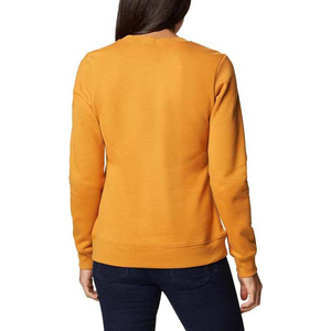 New Design Crew Neck Custom Autumn Gym Fitness Sets Women Plain Cotton Loose Long Sleeve Pullover Crop Top Sweatshirt Women - Product Image 2