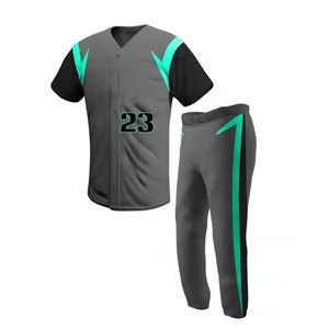 Dernier design, nouveau style, uniforme de baseball grande taille, qualité supérieure, couleur unie, 100% polyester, maillots de sport respirants - Product Image 2