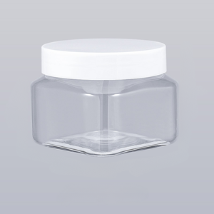 Directly Manufactured <b>Plastic</b> <b>Jars</b> for Industrial Cosmetic Customizable Logo Printed PET <b>Plastic</b> for Cosmetics Packaging OEM ODM - Product Image 3
