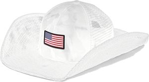 Sombrero de Vaquero con Lentejuelas de Bandera Americana, Sin Cordones, Estilo Europeo Americano, para el Día de la Independencia, Fiestas al Aire Libre, Decorativo Brillante, 100% Poliéster - Product Image 2