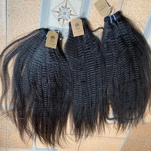 Cheveux Remy 100% non traités d'Asie de l'Orient, style ondulé crépu vietnamien, double trame, longueur étirée de 8 à 26 pouces - Product Image 5