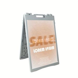 Custom A-frame Double-sided Foldable Easy-assembly <b>Recyclable</b> Water-injection Pavement Sign Poster Stand for Advertising - Product Image 1