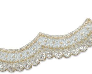 Premium Eco-Friendly Fancy Embroidered Lace Fabric Floral Guipure Bridal Lace Trim <b>Wedding</b> Dress Couture Garment Fashion Sewing - Product Image 5