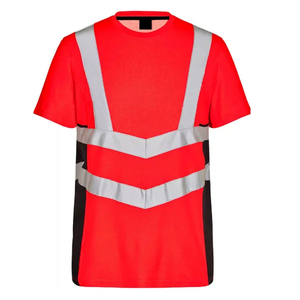 Camisetas de Trabajo de Alta Visibilidad para Hombre con Logotipo Personalizado, Ropa de Seguridad Reflectante para Construcción, Precio al por Mayor - Product Image 1
