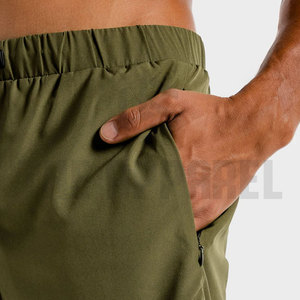 Solid Color Breathable <b>Mid</b> Waist Men's Awrah Shorts Running Wear Quick Dry Eco-Friendly New Style - Product Image 4