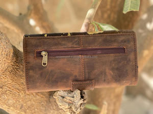 EW Real Andy made Air On IDE allets para omen Lim alallet ifold Fold eather ipper lulutch - Product Image 3