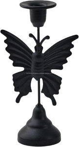 Candelero Cónico Premium con Diseño de Mariposa • Portavelas de Lujo con Figura Dorada - Product Image 6