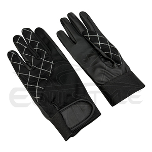 Guantes de equitación de cuero PU antideslizantes de diseño personalizado con puño elástico y control de agarre, superventas para hombre - Product Image 2