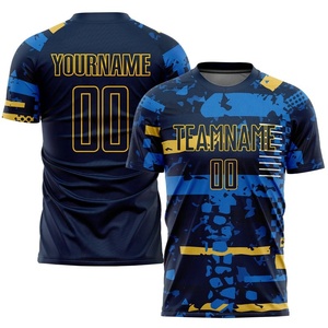 Uniformes de fútbol personalizados para adultos, camiseta de fútbol de poliéster transpirable ligera con impresión por sublimación - Product Image 1