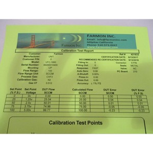Unit MFC UFC-<b>1660</b>, CHF3, 100 SCCM (Calibrated). - Trusted Global Legacy Semiconductor Equipment and Parts at - Product Image 4