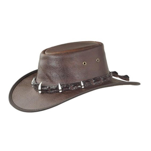 Sombrero de Vaquero 100% Cuero de Primera Calidad, Negro, Piel de Vaca Natural, Unisex, para Todas las Estaciones - Product Image 3