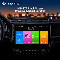 HANTUE Écran tactile universel 9 pouces pour voiture, lecteur Android Auto, écran CarPlay, autoradio