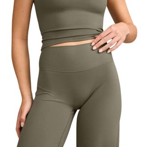 Custom Women <b>Flare</b> Yoga Pants Set Soft High Waist Fitness Gym <b>Leggings</b> Wide Leg Activewear OEM ODM Supplier - Product Image 3