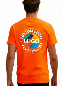 Custom Men's Quick-Dry Sports T-Shirt Made from Breathable Moisture-Wicking Fabric with Customizable Design Areas on The Chest - Product Image 5