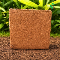 Bloc de coco peat doublement lavé 5kg, compression 5:1, haute rétention d'eau, faible EC, conditionneur de sol hydroponique, pH 5.5-6.8, pour la culture
