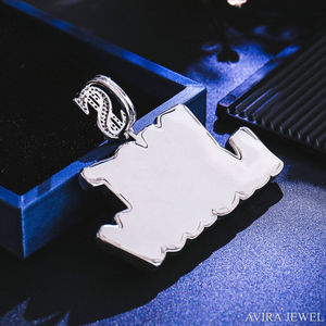 Colgante de Moissanita de Dos Tonos Chapado en Oro, Sin Níquel, Sin Plomo, Pieza Destacada para Amantes de la Moda, Estilo Hip Hop, Plata 925 Sólida - Product Image 2